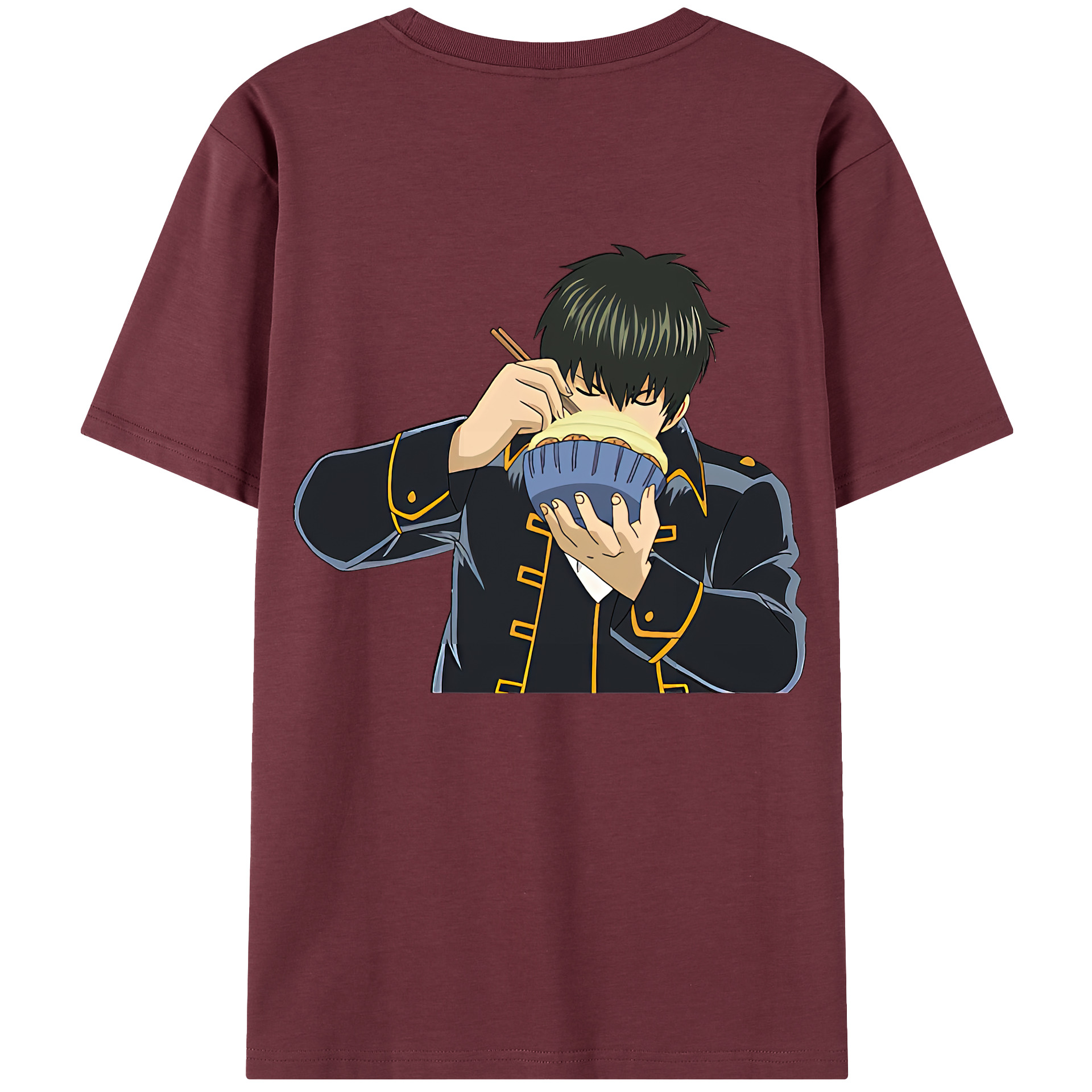 （画像用） ぎんたま 坂田銀時（さかたぎんとき） 神楽 志村新八（しむら しんぱち） GINTAMA Sakata Gintoki Kagura Shimura Shinpachi 綿100％半袖Tシャツ（背面プリント）